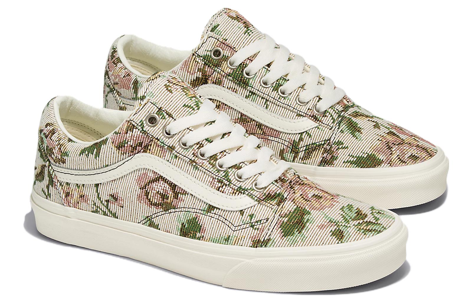 Order Vans Old Skool 'Beige Floral' Sepatu Motif Bunga Beige VN000CP5CCZ
