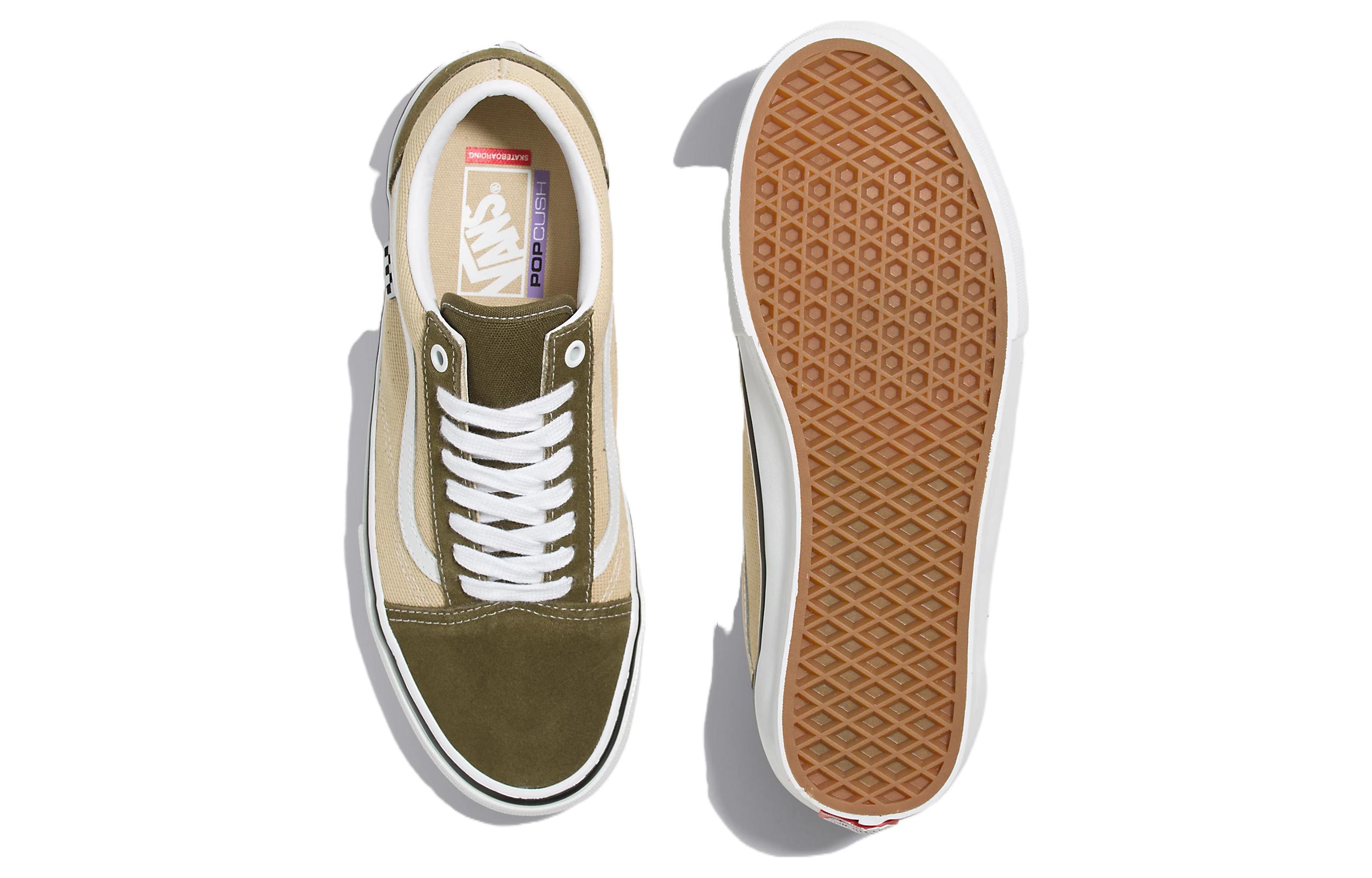 Details for Vans Old Skool 舒適百搭 防滑減震 低筒 滑板鞋 男女皆宜 橄欖綠