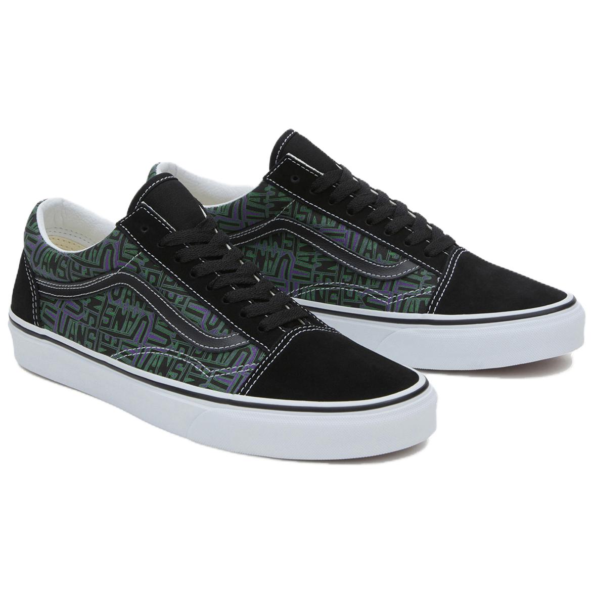 Lookbook Vans Old Skool 舒適耐磨 防滑 低筒 板鞋 男女同款 黑色