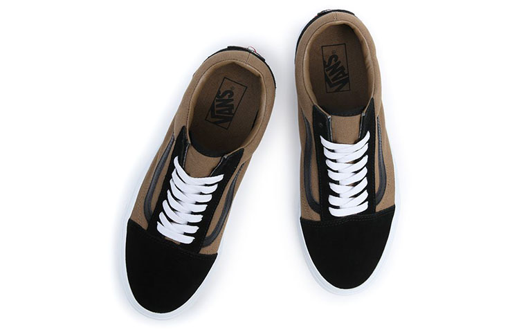 Shop ヴァンズ オールドスクール 黒/茶 (Vanz Ōrudosukūru Kuro/Cha) VN0A5KRSYS8
