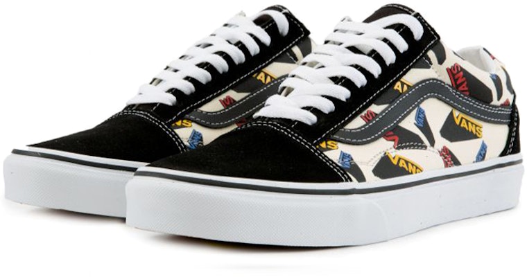 Vans Old Skool 黑色圖案 低筒 滑板鞋 男女同款 黑色 Lookbook Vans Old Skool 黑色圖案 低筒 滑板鞋 男女同款 黑色