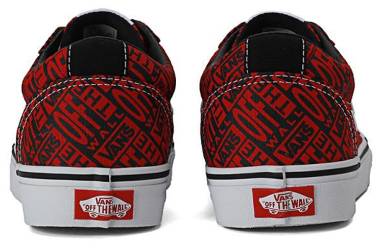Shop Vans Old Skool 'Negro Rojo' VN0A38DM14Z