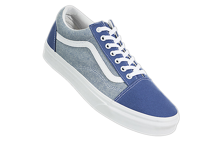 Order Vans Old Skool Sneakers Biru/Abu-Abu VN0A38G1VJP