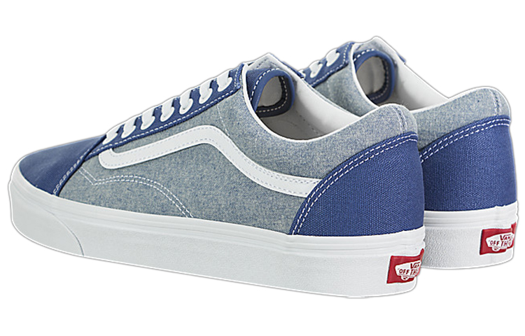 Lookbook Vans Old Skool Sneakers Biru/Abu-Abu VN0A38G1VJP