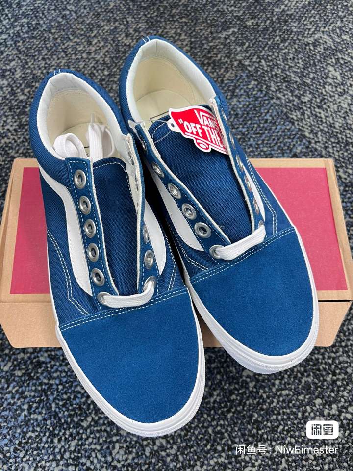 Order バンズ オールドスクール ローカット ブルー (Banzū Ōrudosukūru Rōkatto Burū) VN0A3WLYVS1