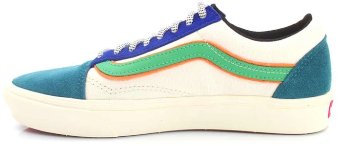 バンズ コンフィクッシュ オールドスクール (青/白) VN0A3WMAWWF Buy バンズ コンフィクッシュ オールドスクール (青/白) VN0A3WMAWWF