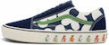 반스 올드스쿨 블루 화이트 플라워 프린팅 (블루/화이트/그린) VN0A5DYCB1U