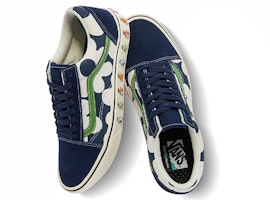 Vans オールドスクール 花柄 ブルー/ホワイト/グリーン VN0A5DYCB1U Shop Vans オールドスクール 花柄 ブルー/ホワイト/グリーン VN0A5DYCB1U