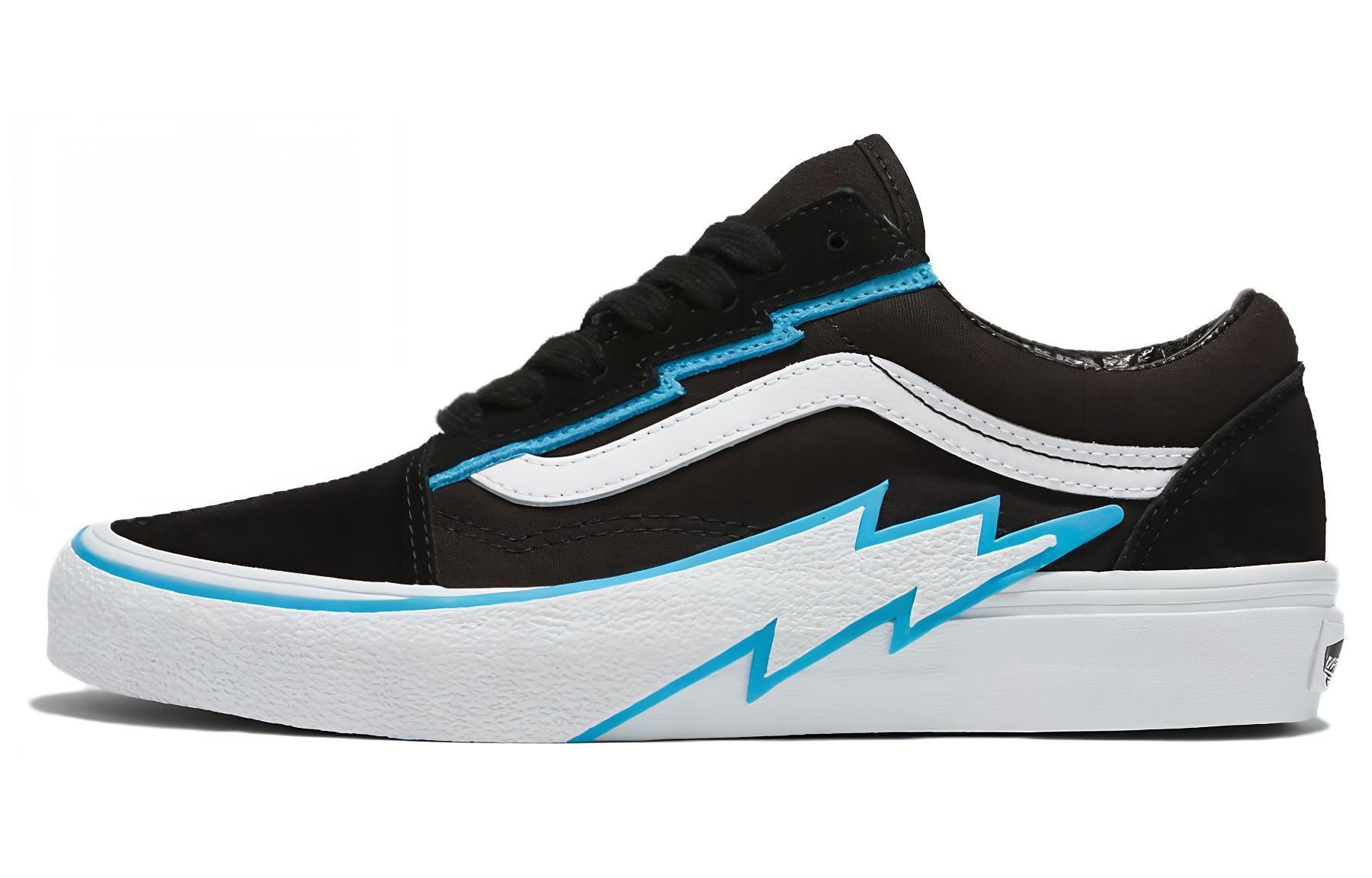 Buy Vans Old Skool 防滑耐磨 低筒 板鞋 男女同款 藍黑色