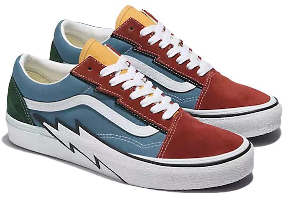 Vans Old Skool Bolt 防滑減震 低筒 滑板鞋 男女款 藍紅 Order Vans Old Skool Bolt 防滑減震 低筒 滑板鞋 男女款 藍紅