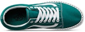 Shop Vans Check Foxing Old Skool Hijau VN0A38G1VR0