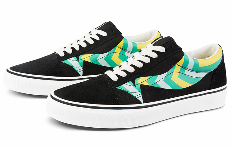 Order Vans Old Skool Hitam/Warna-Warni VN0A4U3B2T5