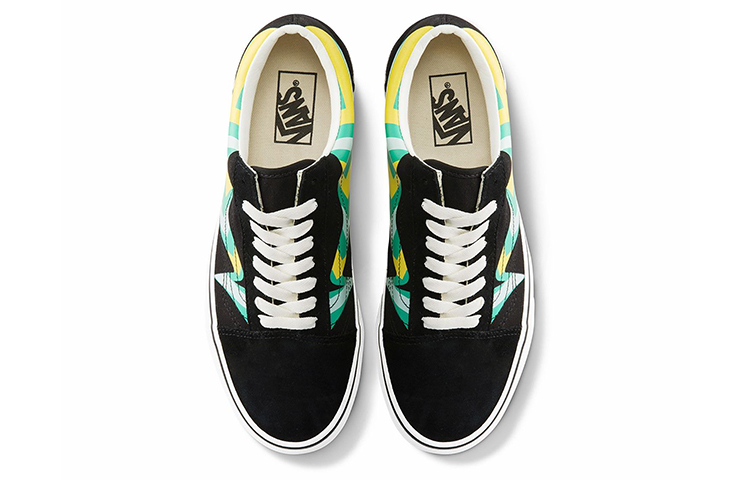 Lookbook Vans Old Skool Hitam/Warna-Warni VN0A4U3B2T5