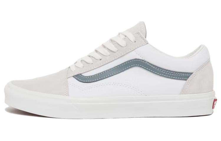 Buy Vans Old Skool Sepatu Skate Tahan Lama Putih Biru Cozy VN0A7Q2JRV2