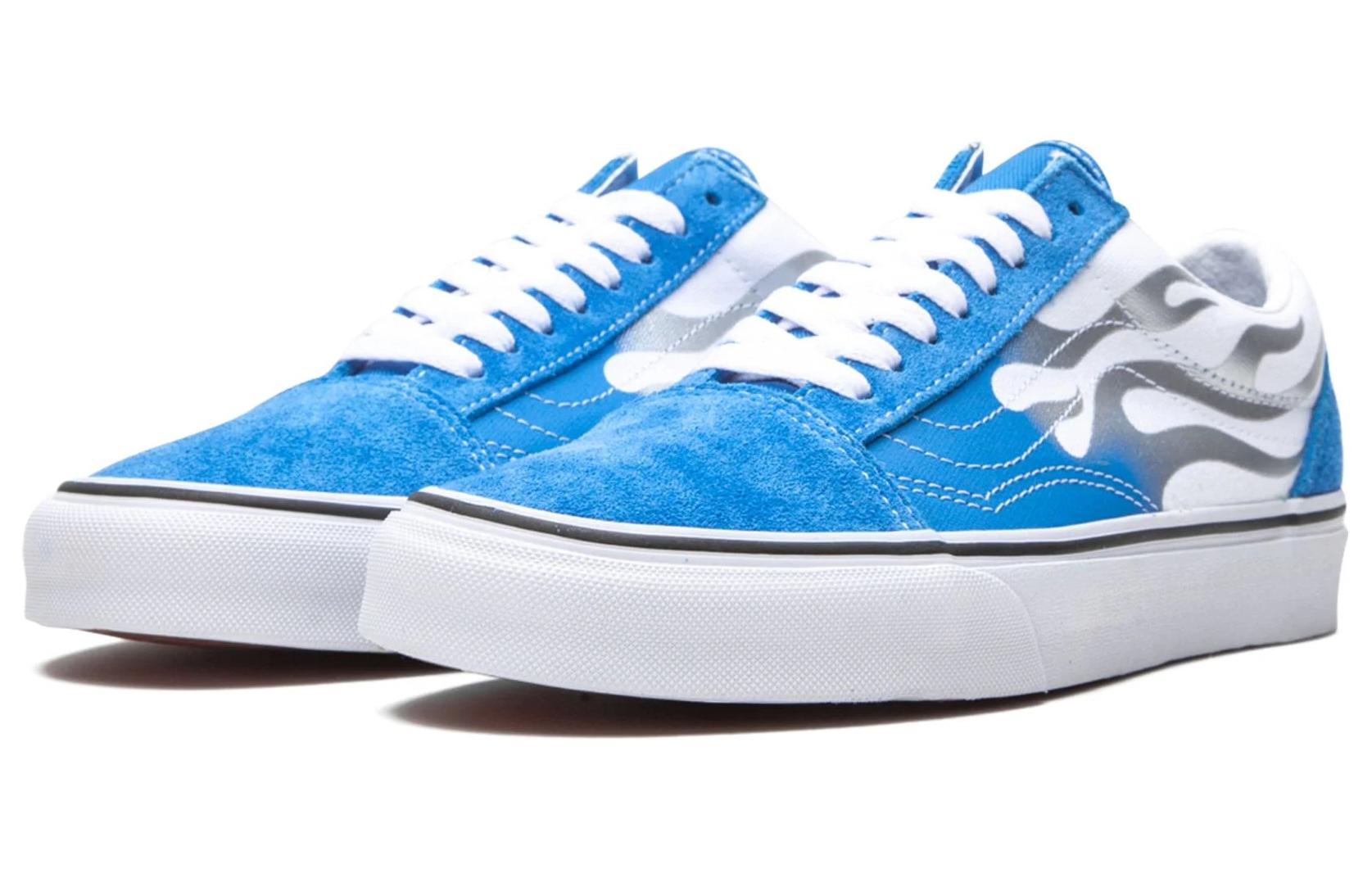 Lookbook 반스 올드스쿨 '플레임 - 메디터레이니언 블루' VN0A4U3BXF0