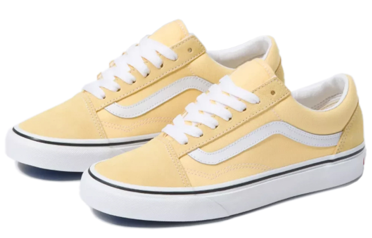 Order Vans Old Skool 低筒 滑板鞋 女款 淡黃