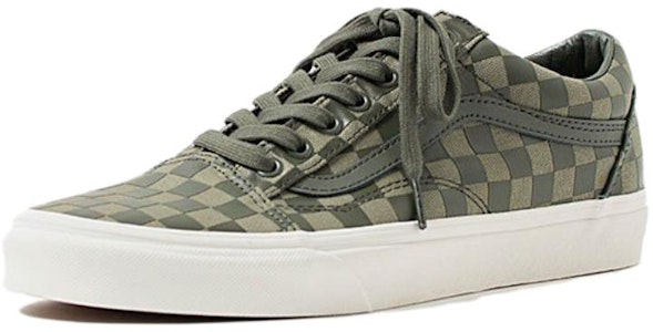 Vans Old Skool 'High Density Dusty Olive Checkerboard' Checkerboard Hijau Zaitun VN0A38G1UA5 Lookbook Vans Old Skool 'High Density Dusty Olive Checkerboard' Checkerboard Hijau Zaitun VN0A38G1UA5