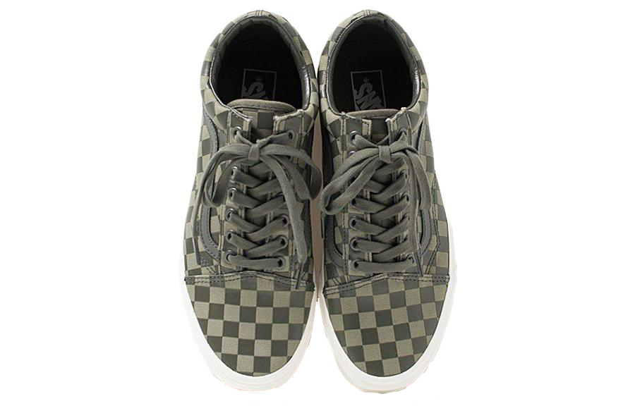 Purchase ヴァンズ オールドスクール HDダスティオリーブチェッカー (Vanz Ōrudosukūru HD Dasuti Orību Chekkā) VN0A38G1UA5