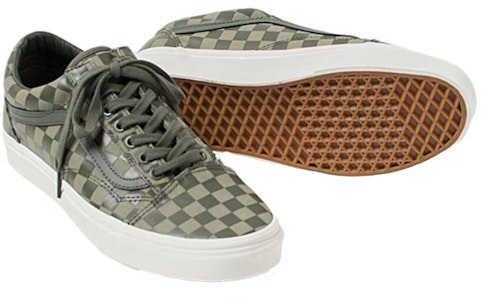 Vans Old Skool 'High Density Dusty Olive Checkerboard' Checkerboard Hijau Zaitun VN0A38G1UA5 Details for Vans Old Skool 'High Density Dusty Olive Checkerboard' Checkerboard Hijau Zaitun VN0A38G1UA5