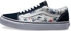 Buy Vans Old Skool Cetakan Pokok Kelapa 'Biru Putih' VN0003Z6IED