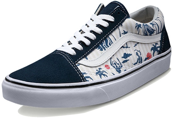 Vans Old Skool Motif Pohon Kelapa 'Biru Putih' VN0003Z6IED Order Vans Old Skool Motif Pohon Kelapa 'Biru Putih' VN0003Z6IED