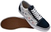 Shop Vans Old Skool Cetakan Pokok Kelapa 'Biru Putih' VN0003Z6IED