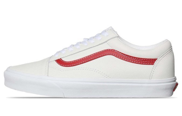 Buy ヴァンズ オールドスクール レザーポップ (白) VN0A5AO92HL