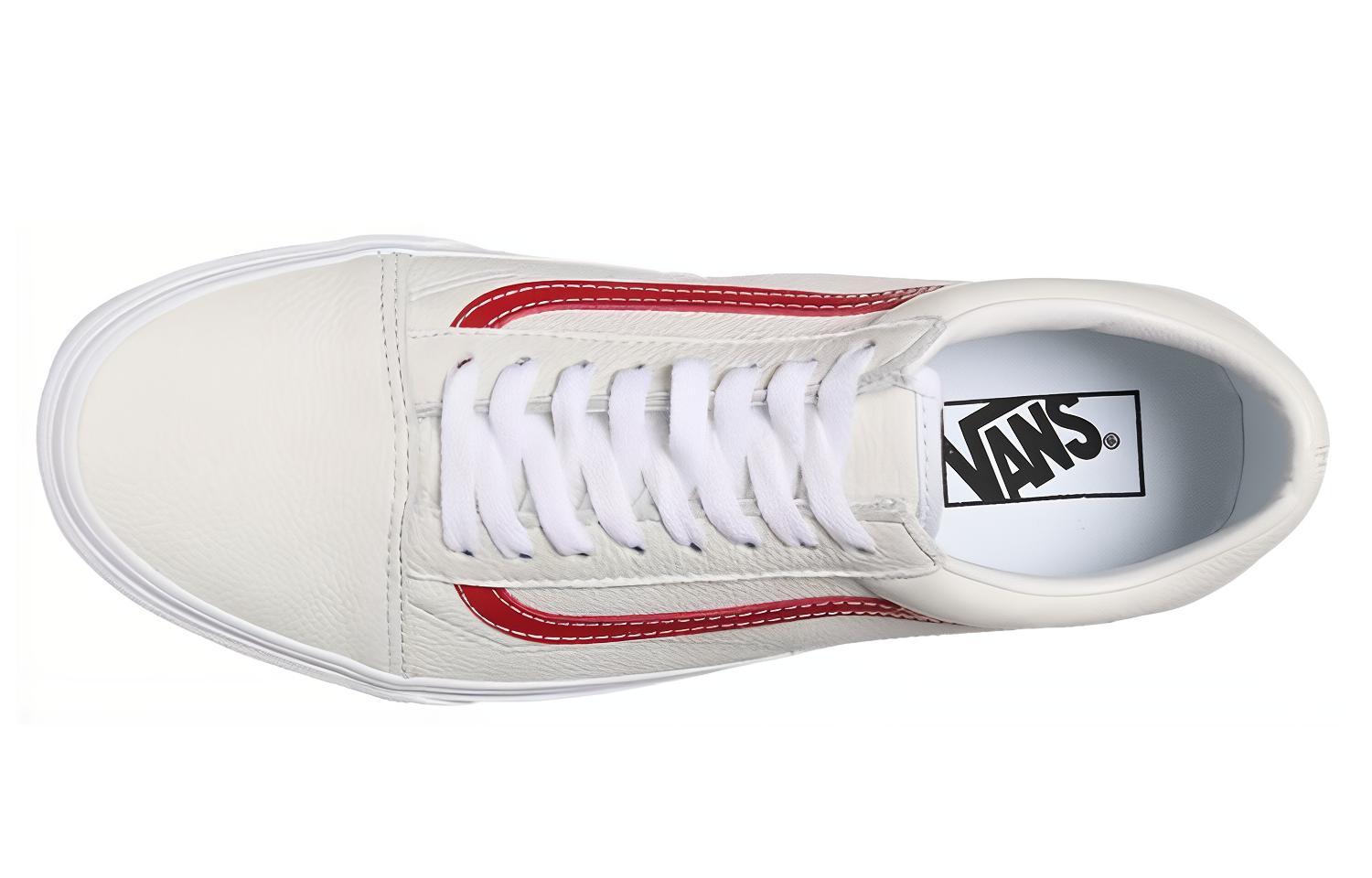 Lookbook ヴァンズ オールドスクール レザーポップ (白) VN0A5AO92HL