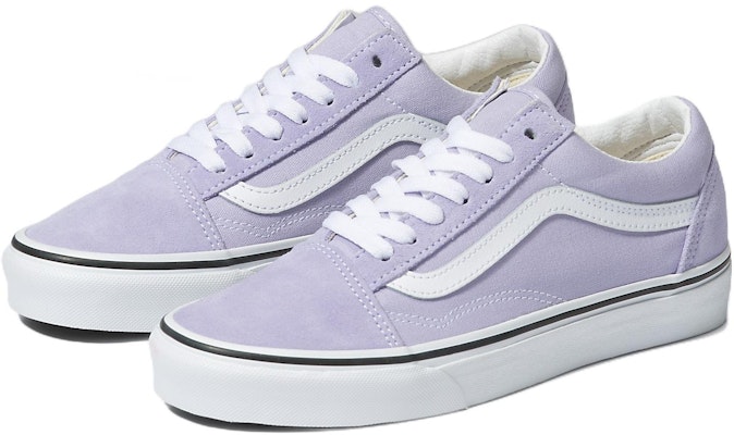 Vans Old Skool 潮流時尚 耐磨輕便 低幫 板鞋 男女同款 淺紫色 Lookbook Vans Old Skool 潮流時尚 耐磨輕便 低幫 板鞋 男女同款 淺紫色