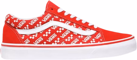 Vans Old Skool 'Logo Repeat - Racing Red' VN0A4U3BW35 Vans Old Skool 'Logo Repeat - Racing Red' VN0A4U3BW35