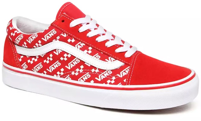 Vans Old Skool 'Logo Repeat - Merah Racing' VN0A4U3BW35 Lookbook Vans Old Skool 'Logo Repeat - Merah Racing' VN0A4U3BW35