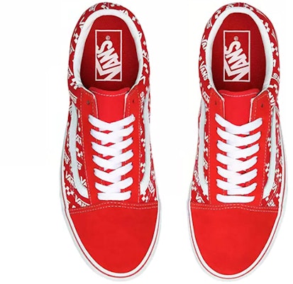 Vans Old Skool 'Logo Repeat - Merah Racing' VN0A4U3BW35 Shop Vans Old Skool 'Logo Repeat - Merah Racing' VN0A4U3BW35