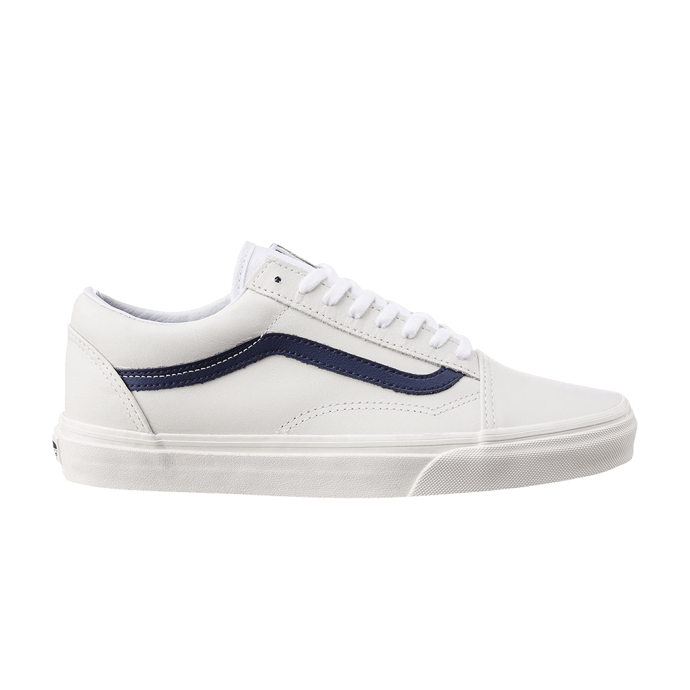 Buy Vans Old Skool 'Kulit Matte - Putih Dress Blues' VN-0ZDFFHS