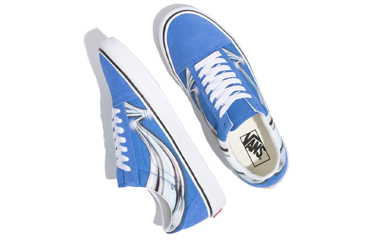 Lookbook Vans Old Skool 低筒 滑板鞋 男女款 藍白