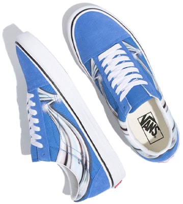 Vans Old Skool 低筒 滑板鞋 男女款 藍白 Lookbook Vans Old Skool 低筒 滑板鞋 男女款 藍白