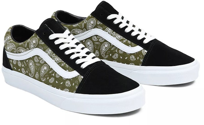 范斯Old Skool '佩斯利-黑橄欖色' VN0A5JMIBKO Lookbook 范斯Old Skool '佩斯利-黑橄欖色' VN0A5JMIBKO