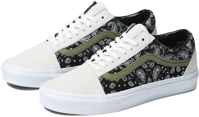 バンズ オールドスクール ペイズリー (黒白) VN0A5KRSYB2 Lookbook バンズ オールドスクール ペイズリー (黒白) VN0A5KRSYB2