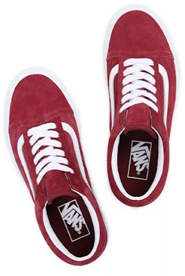 Vans Old Skool 'Pig Suede - Tawny Port' Lelaki/Kasut Wanita Warna Merah Tua. VN0A5JMITWP Shop Vans Old Skool 'Pig Suede - Tawny Port' Lelaki/Kasut Wanita Warna Merah Tua. VN0A5JMITWP