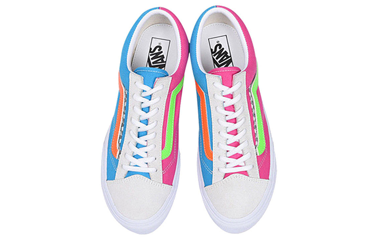 Shop Vans Old Skool 'Pink White Blue' Sneakers Warna Pink Putih Biru 564956-0006