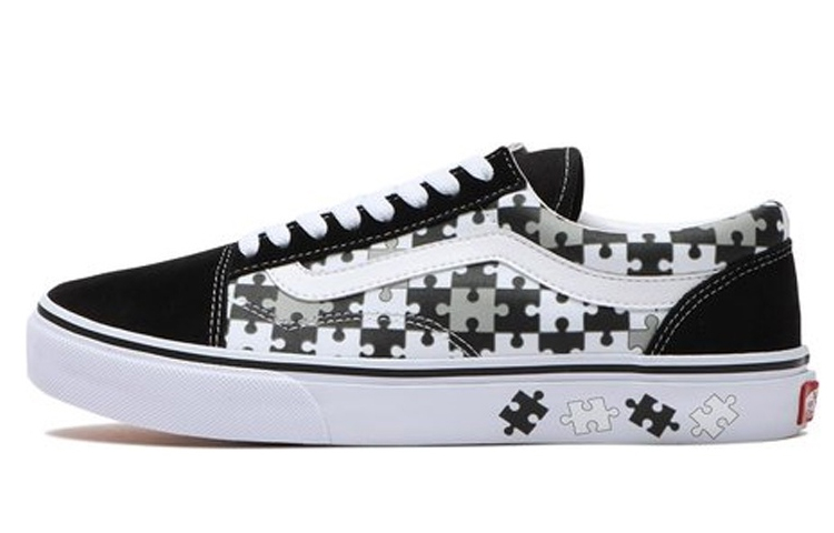 Buy Vans Old Skool 'Puzzle Hitam Putih' 617638-0001