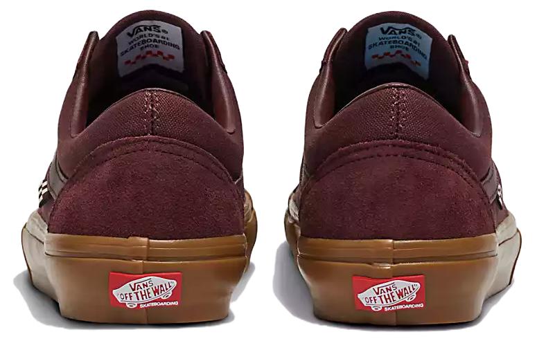 Purchase Vans Old Skool Skate 潮流休閒舒適氣質 防滑耐磨 低筒 滑板鞋 男女同款 棕紅
