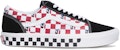 Vans Comfycush Old Skool Dimension Checkerboard 'Hitam Merah Biru' VN0A3WMA1NG