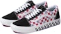 Vans Comfycush Old Skool Dimension Checkerboard 'Hitam Merah Biru' VN0A3WMA1NG