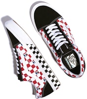 Vans Old Skool 低筒 滑板鞋 男女通用 紅白棋盤格 Shop Vans Old Skool 低筒 滑板鞋 男女通用 紅白棋盤格