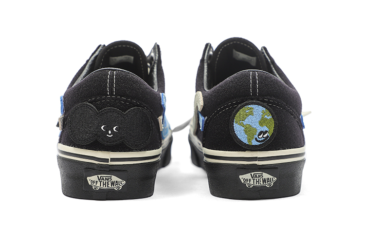 Shop Vans Old Skool Kasut Skateboard Kasual Hitam Unisex 'Hitam Putih' VN0A3WKTBLK