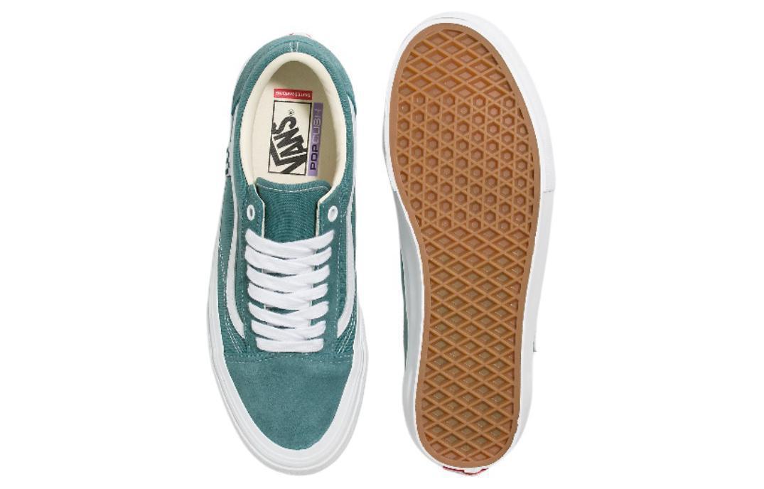 Shop Vans Old Skool 'Teal White' Sepatu Pria Wanita VN0A5FCBTEA