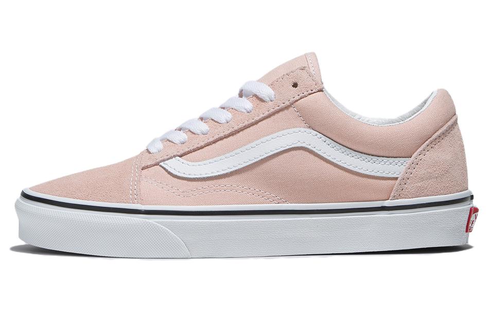 Buy Vans Old Skool 防滑耐磨 低筒 滑板鞋 男女通款 白粉色