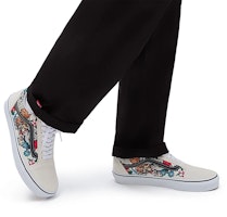 Vans Old Skool 虎與花卉 帆布 舒適風範 緩震耐磨 低筒 滑板鞋 男女款 白黑色 Purchase Vans Old Skool 虎與花卉 帆布 舒適風範 緩震耐磨 低筒 滑板鞋 男女款 白黑色