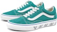 Order Vans Cetakan Sidewall Old Skool Biru VN0A3WKT4RT