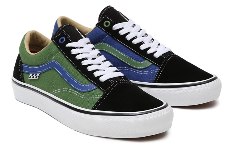 Lookbook Vans Old Skool Universidad Skate 'Negro Verde' VN0A5FCBAPE